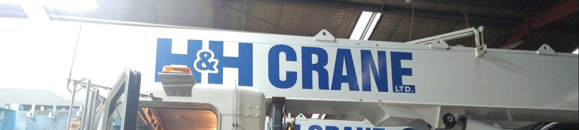 H&H Crane Ltd Truck with Logo