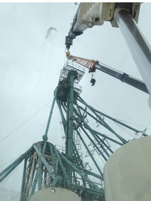 Crane Work at a Seed Plant